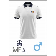 Tricou Polo Alb Elite - Combat Bărbat