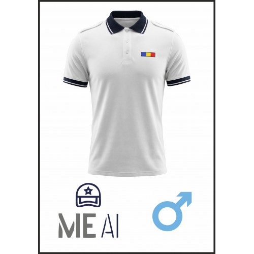 Tricou Polo Alb Elite - Combat Bărbat