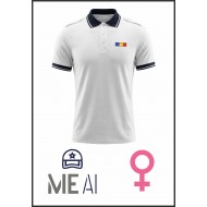 Tricou Polo Alb Elite - Combat Damă