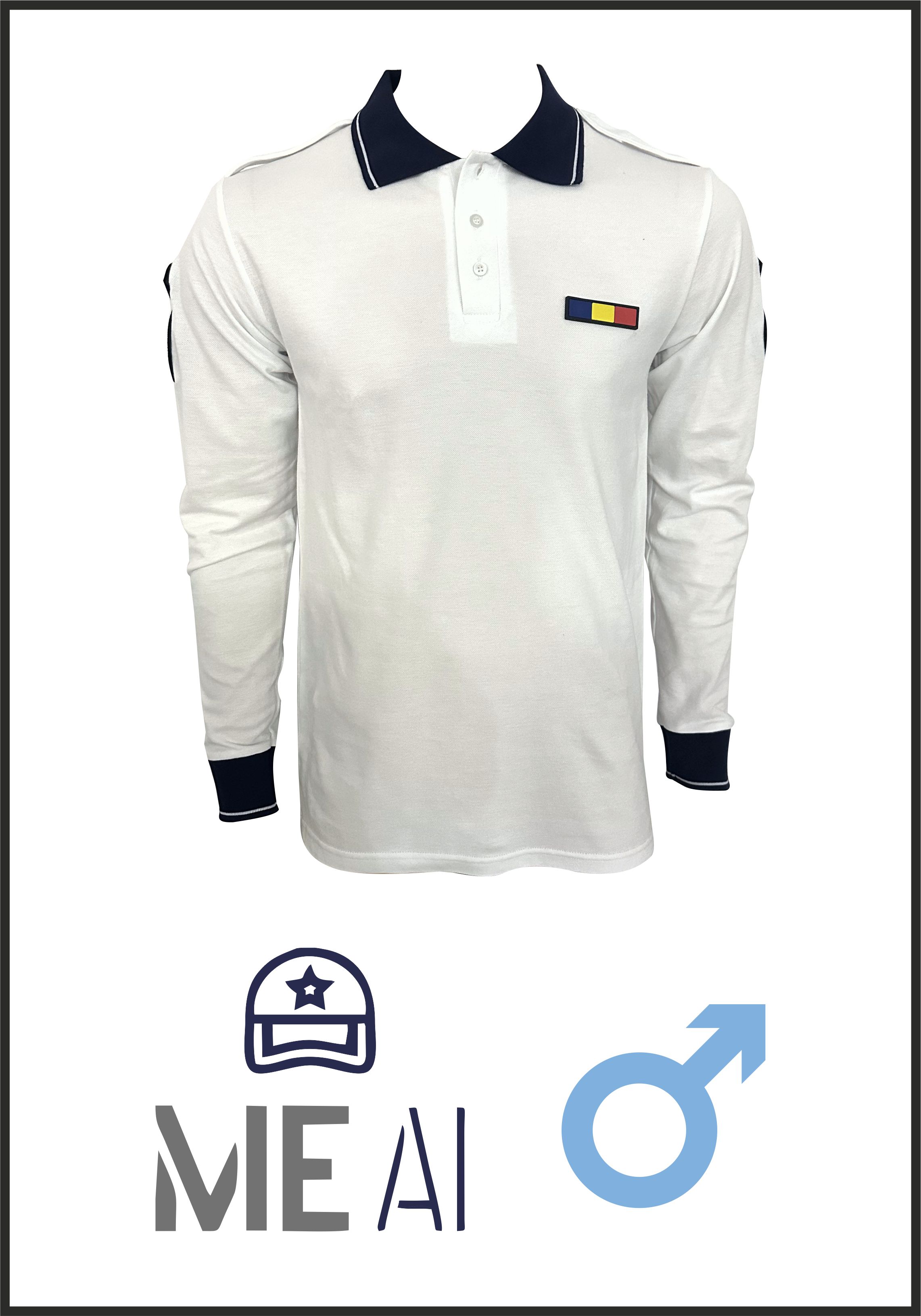 Bluză Polo Alb Elite - Combat Bărbat