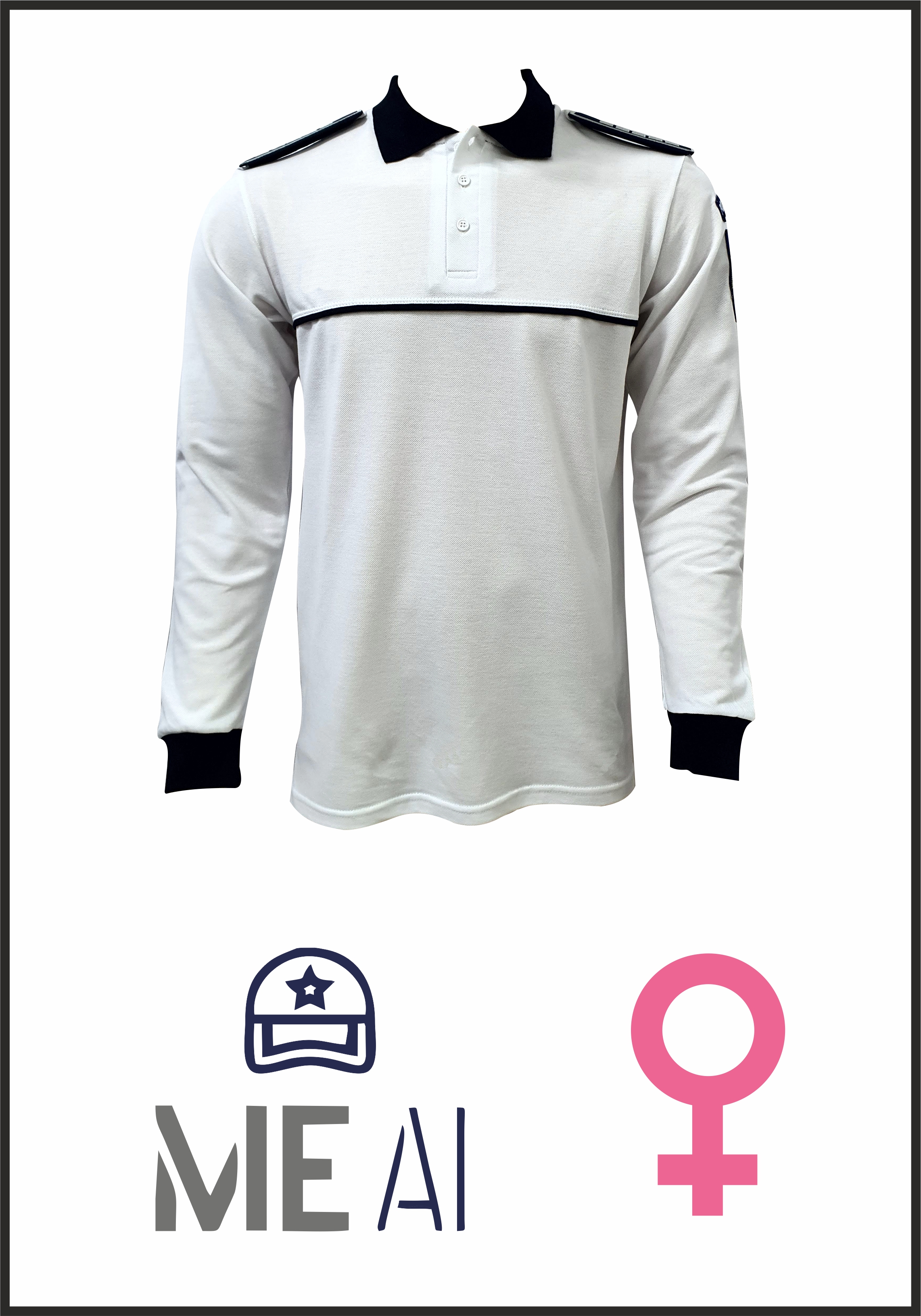 Bluză Polo Alb - Combat Damă