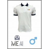 Tricou Polo Alb Elite - Combat Bărbat