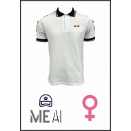 Tricou Polo Alb Elite - Combat Damă