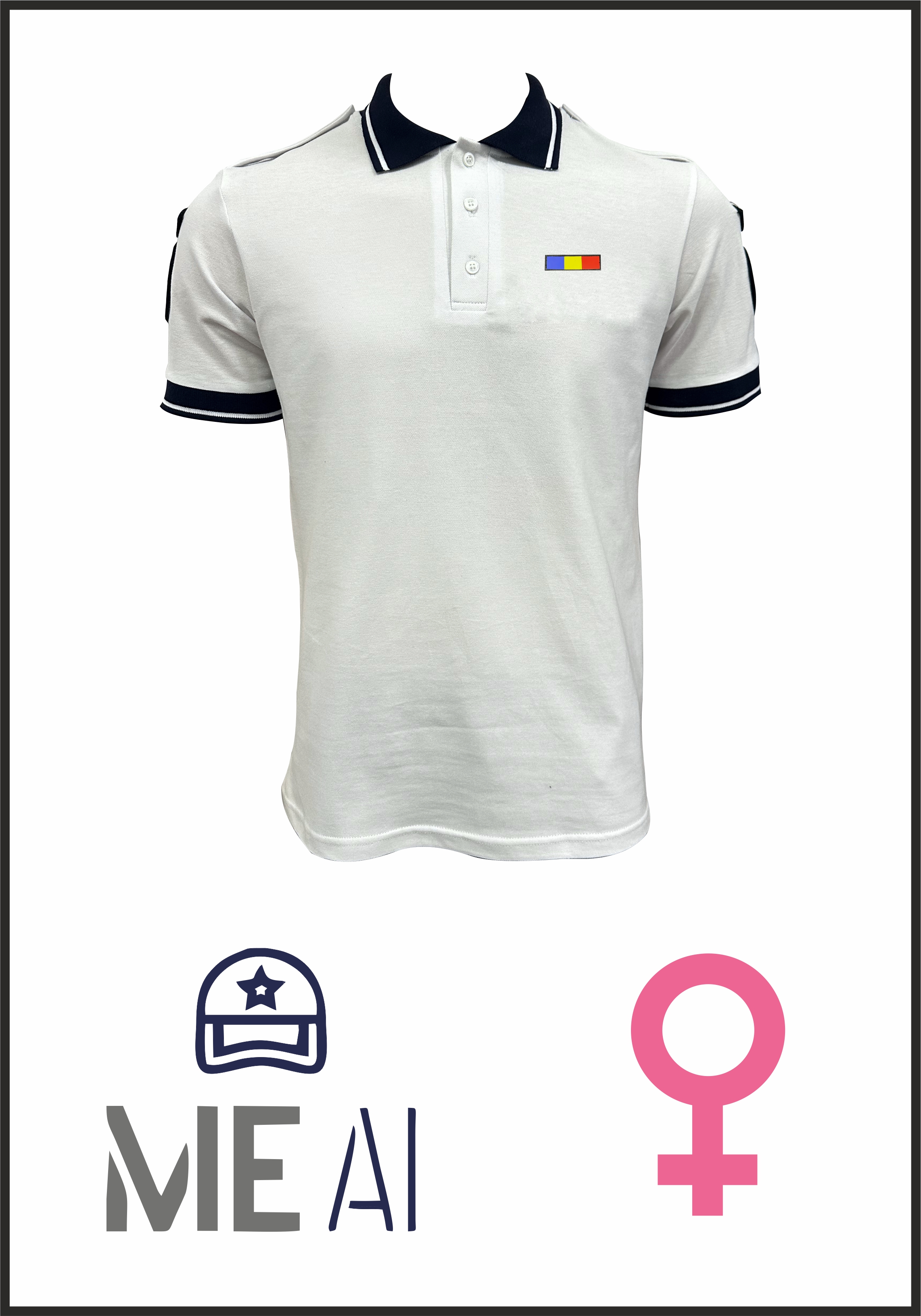 Tricou Polo Alb Elite - Combat Damă Tricou Polo Alb Elite - Combat Damă