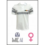 Tricou Polo ALB Reflectorizant Elite - Combat Damă