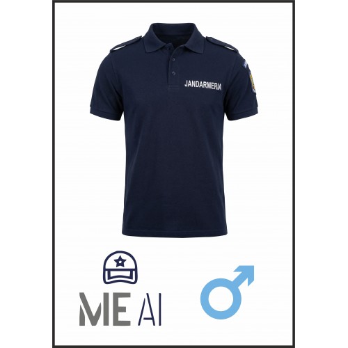 Tricou Polo Bleumarin -  Jandarmeria Română Bărbat