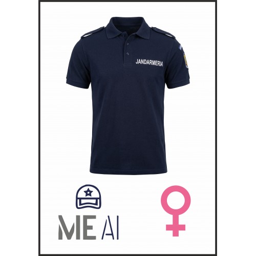 Tricou Polo Bleumarin -  Jandarmeria Română Damă