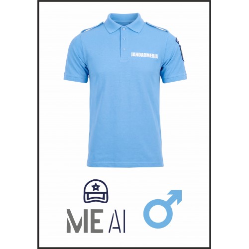 Tricou Polo Bleu -  Jandarmeria Română Bărbat