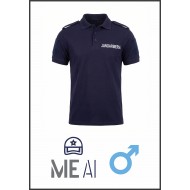 Tricou Polo Bleumarin Patch Mâneci -  Jandarmeria Română Bărbat