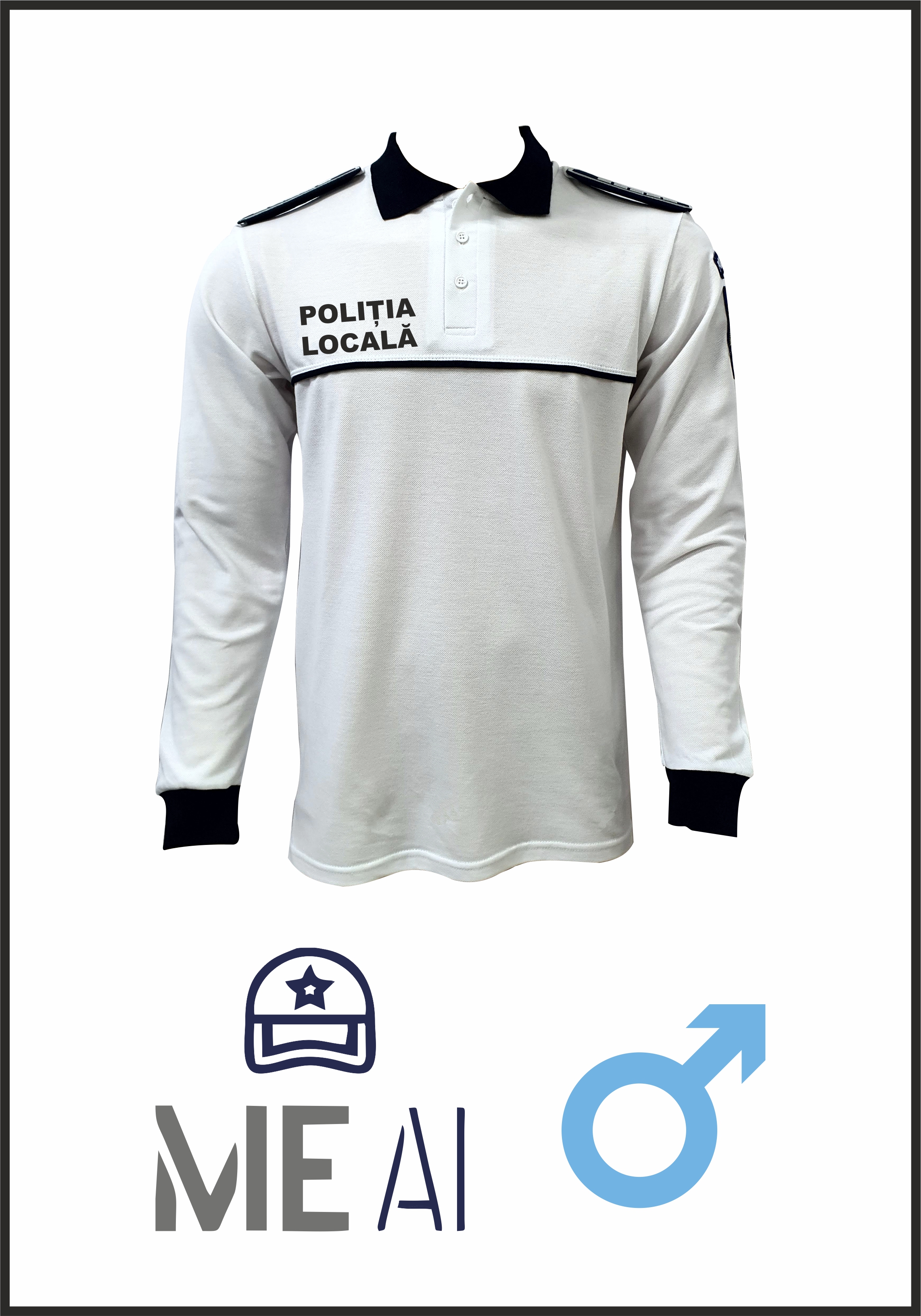 Bluză Polo Alb - Poliția Locală Rutieră Bărbat Bluză Polo Alb - Poliția Locală Rutieră Bărbat
