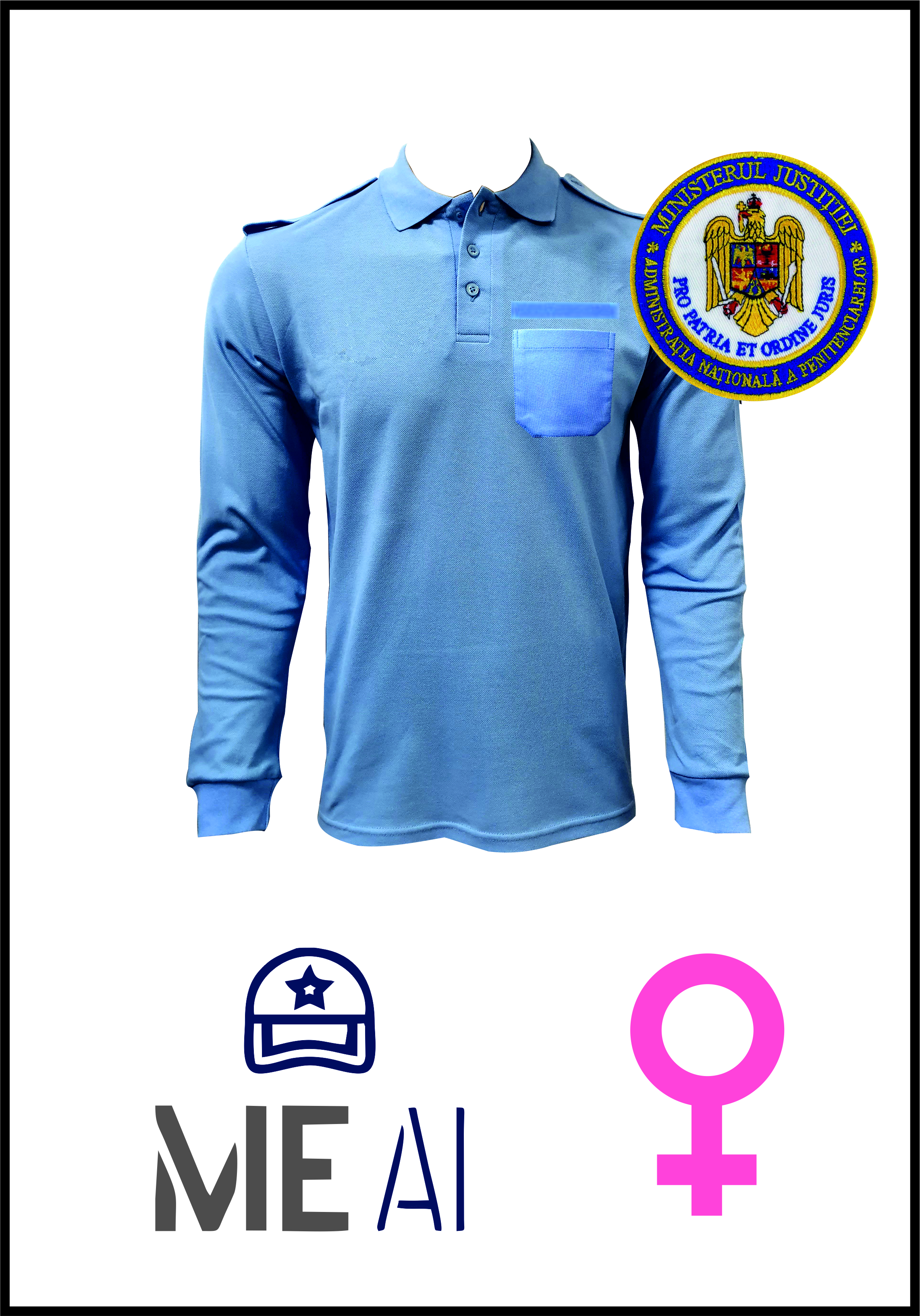 Bluză Polo Bleu - Poliția Penitenciară Damă Bluză Polo Bleu - Poliția Penitenciară Damă