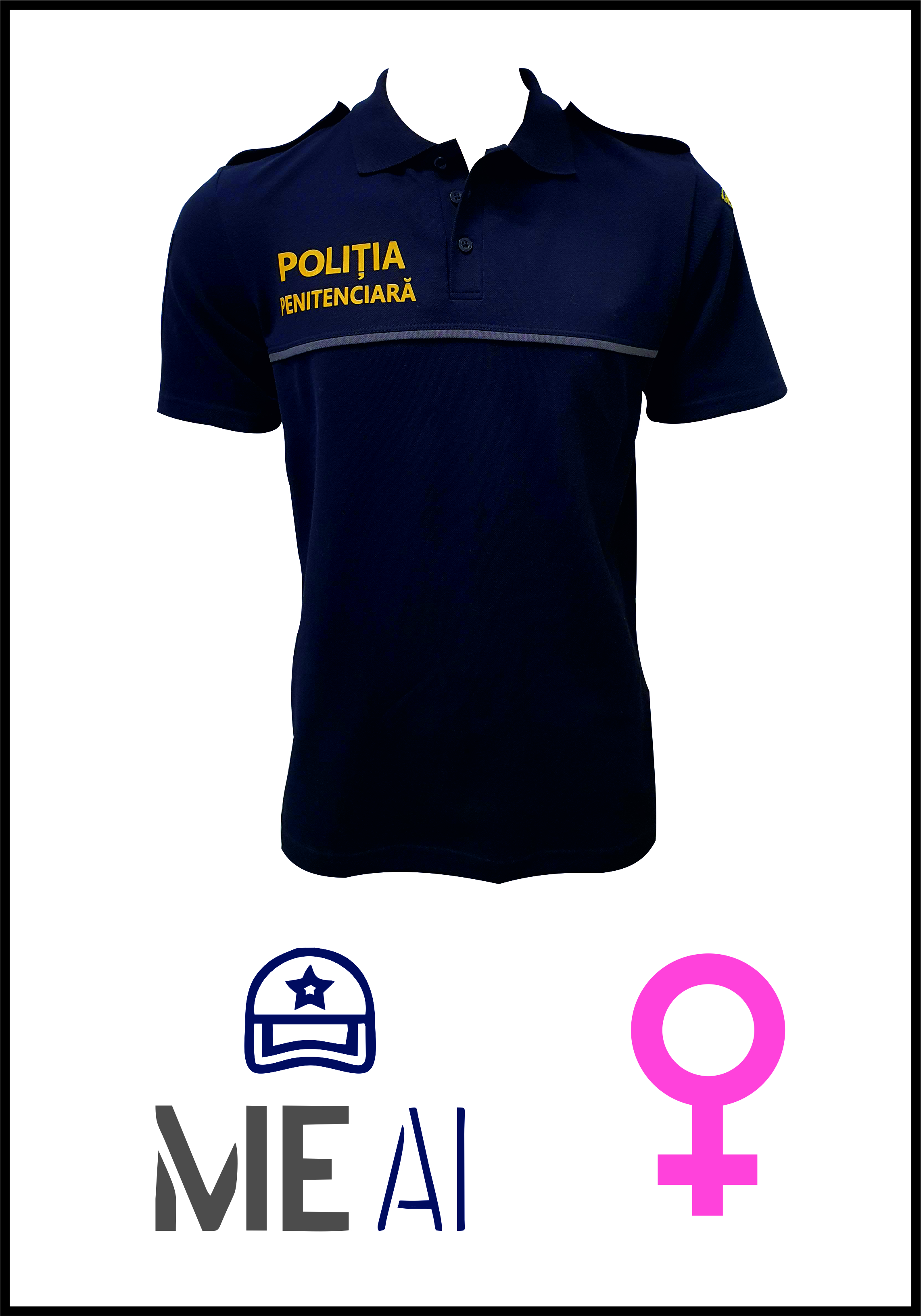 Tricou Polo Bleumarin - Poliția Penitenciară Damă Tricou Polo Bleumarin - Poliția Penitenciară Damă