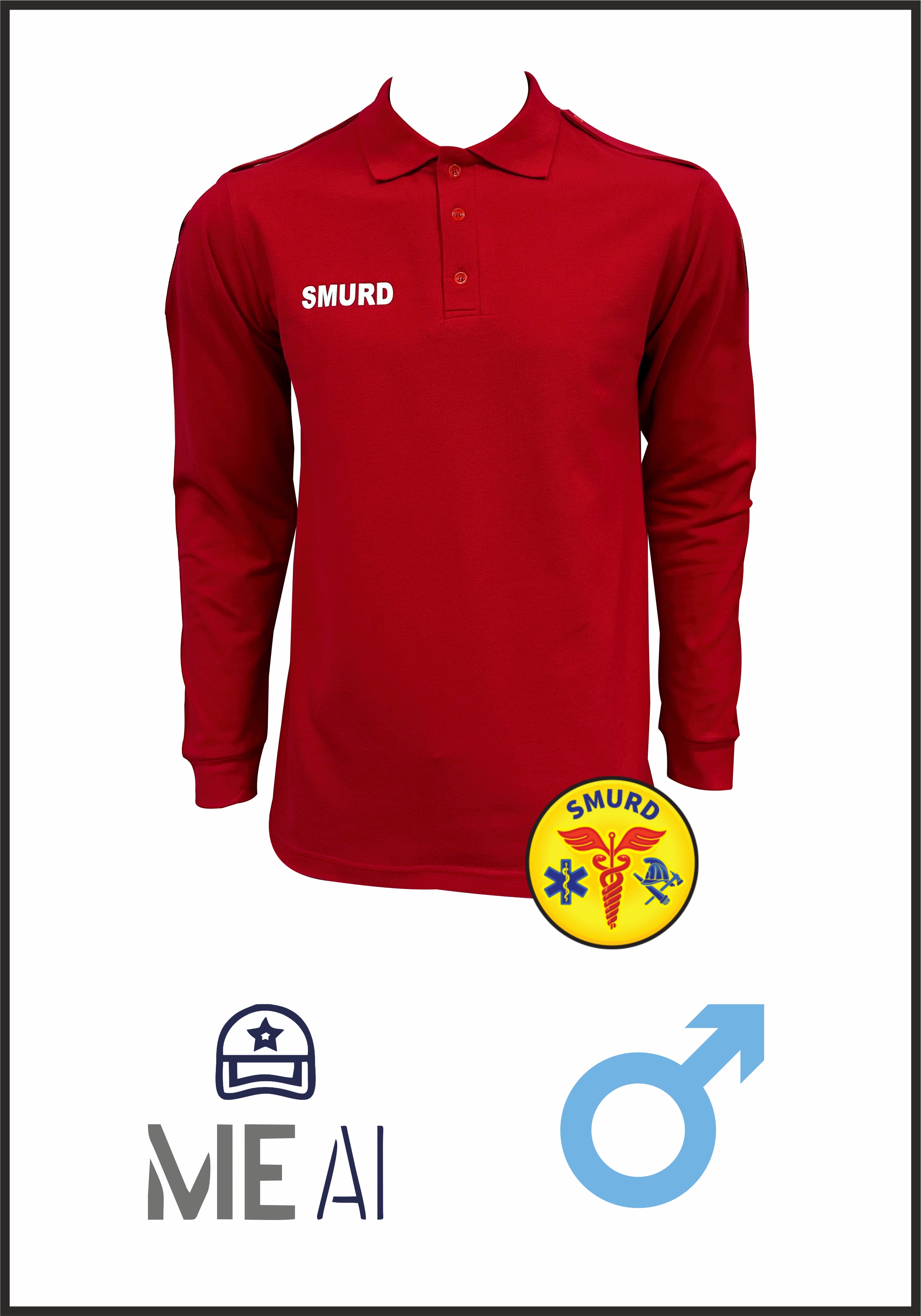 Bluză Polo Bărbat - SMURD Bluză Polo Bărbat - SMURD