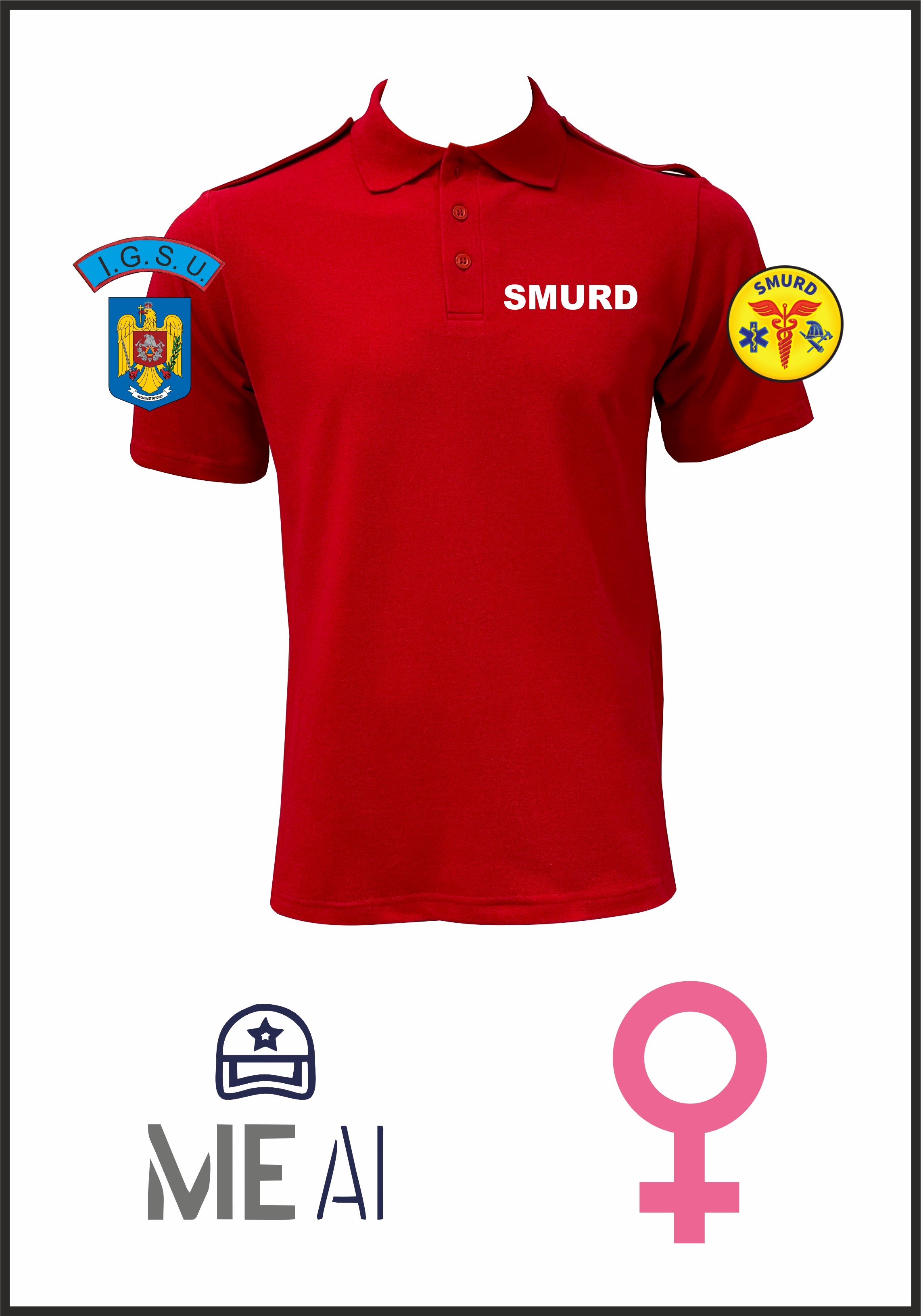 Tricou Polo - Smurd Damă Tricou Polo - Smurd Damă