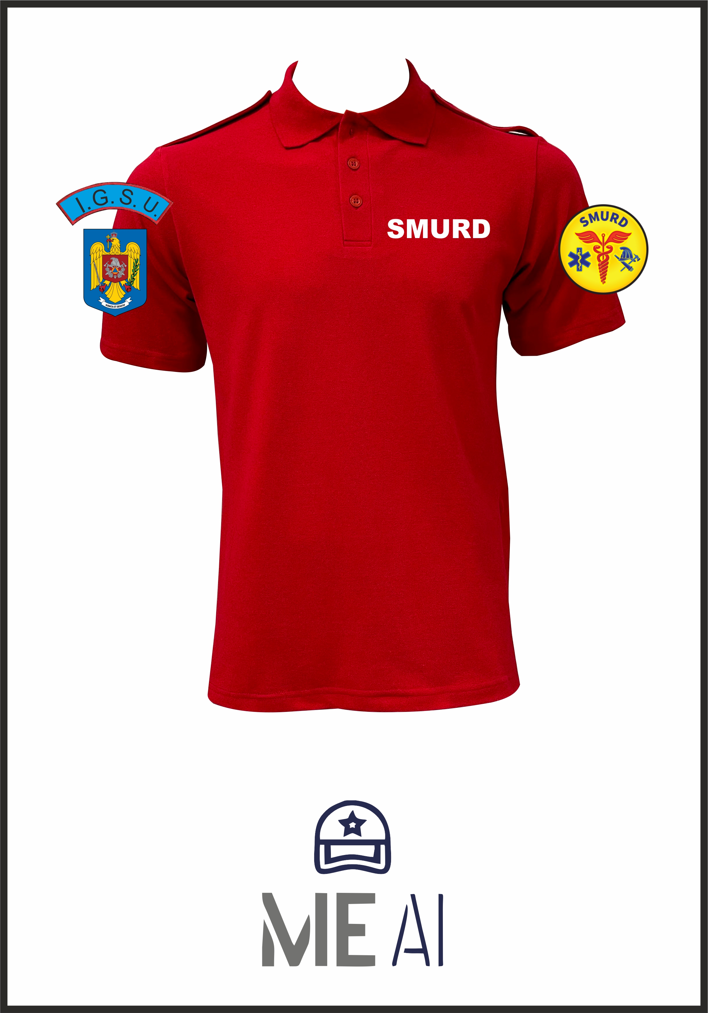 Tricou Polo - Smurd Bărbat Tricou Polo - Smurd Bărbat