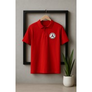 Tricou Polo Roșu Unisex - LTA Ștefan Demetrescu