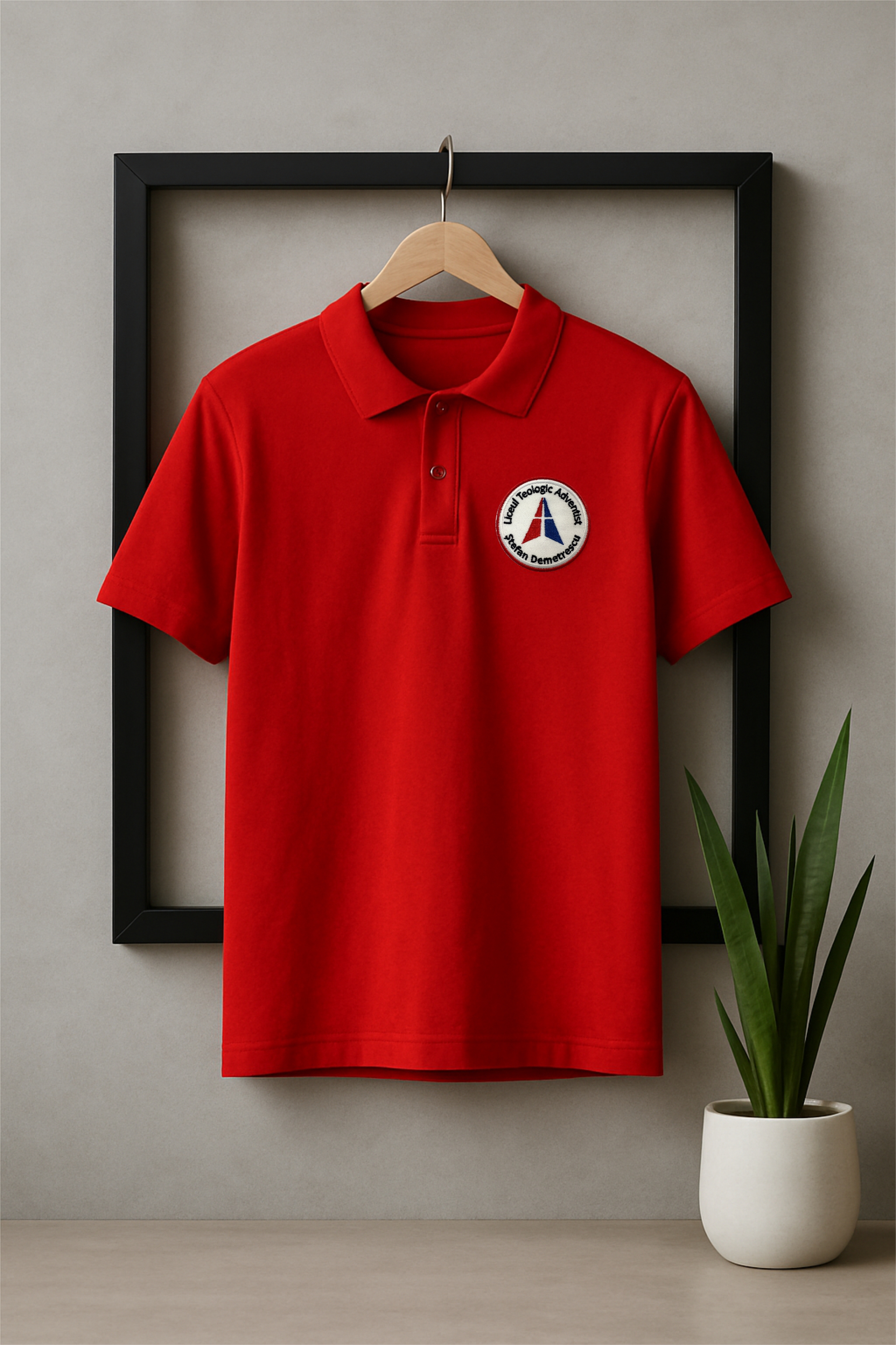 Tricou Polo Roșu Unisex - LTA Ștefan Demetrescu Tricou Polo Roșu Unisex - LTA Ștefan Demetrescu