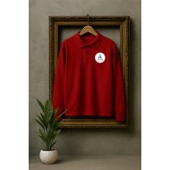 Bluză Polo Roșu Unisex - Liceul Teoretic "Mihai Ionescu"