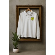 Bluză Polo Alb Unisex - Ștefan cel Mare